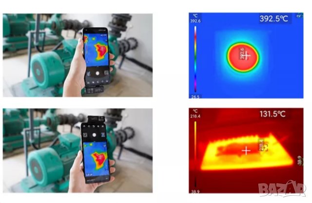 Професионална ТЕРМОКАМЕРА за телефон или таблет, снимка 3 - Камери - 37403568