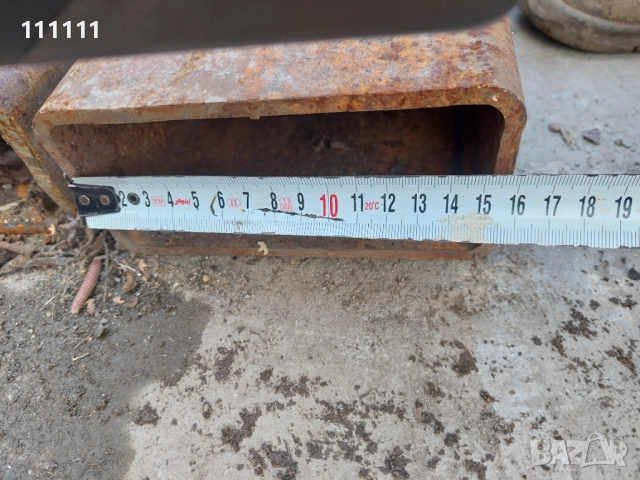 Профил дължина 3,80м. Става за удължаване на вилици много здрав и масивен дебелина 8мм. , снимка 12 - Индустриална техника - 52501758