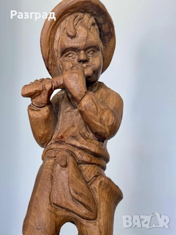 Винтидж фигурка дърворезба, снимка 8 - Статуетки - 52348615
