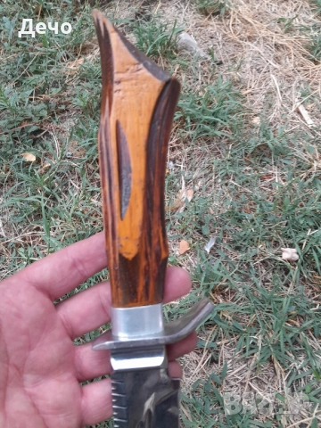 Красив и Атрактивен нож ръчна изработка и дървена кания , снимка 5 - Ножове - 51886544