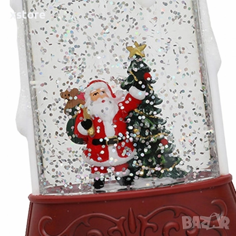 Коледна декоративна LED свещ – Безопасна, блестяща и идеална за одарък, снимка 3 - Декорация за дома - 52759631