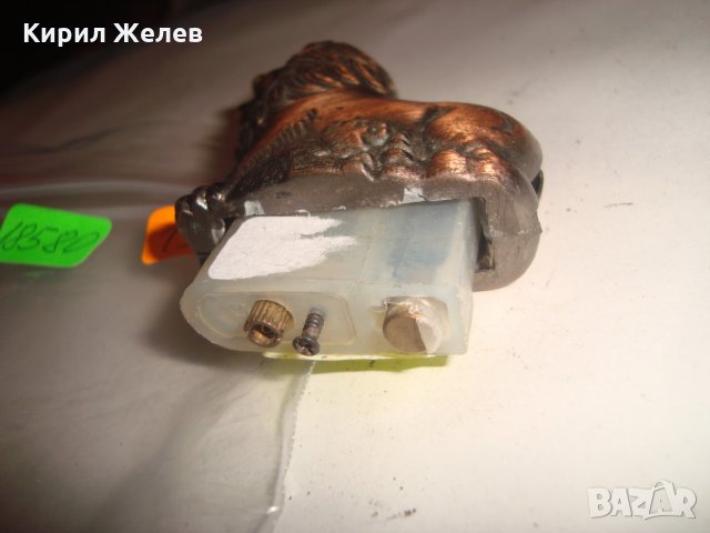 МЕТАЛЕН ЛЪВ ЧАСТ от СТАРА ГАЗОВА ЗАПАЛКА ФИГУРА СТАТУЕТКА 18580, снимка 4 - Колекции - 31844340