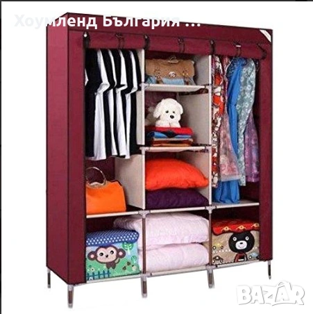 Сглобяем гардероб - текстилен гардероб с три крила