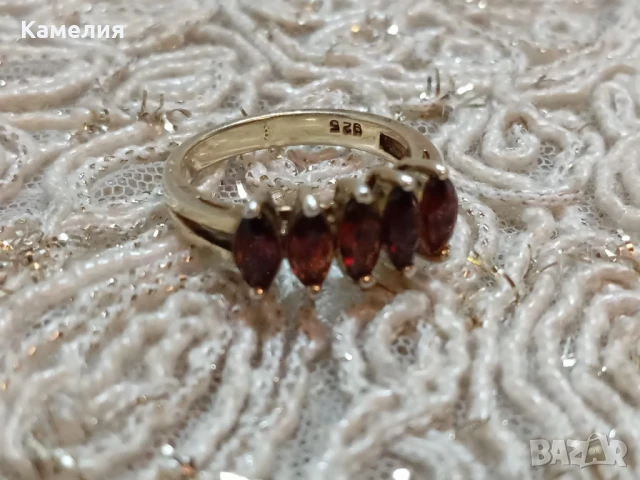 Сребърен пръстен , снимка 8 - Пръстени - 51317373