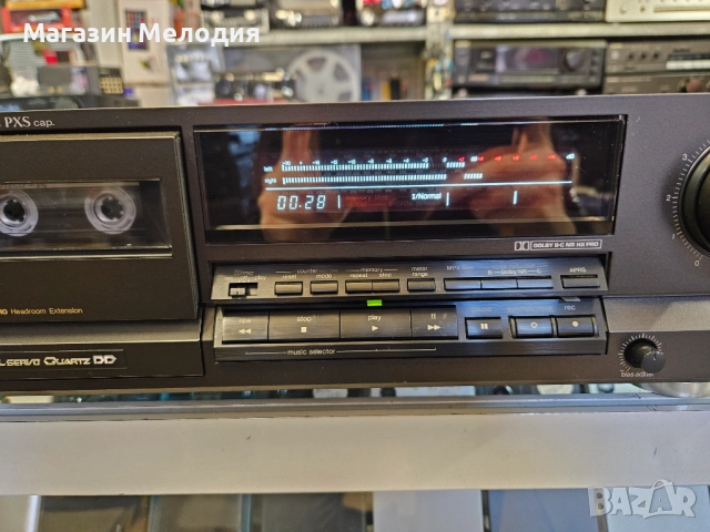 Касетен дек Technics RS-B665 Работи перфектно, използван е изключително малко, като нов е. Леки забе, снимка 5 - Декове - 51181554