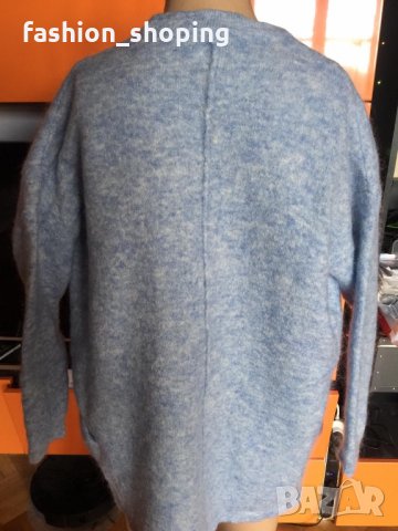 Жилетка в бебешко синьо Saint Tropez(вълна и мохер), S размер, снимка 6 - Жилетки - 35179800