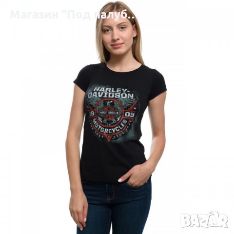 Нова дамска тениска с дигитален печат MOTOR HARLEY DAVIDSON, мотори, снимка 14 - Тениски - 29964854