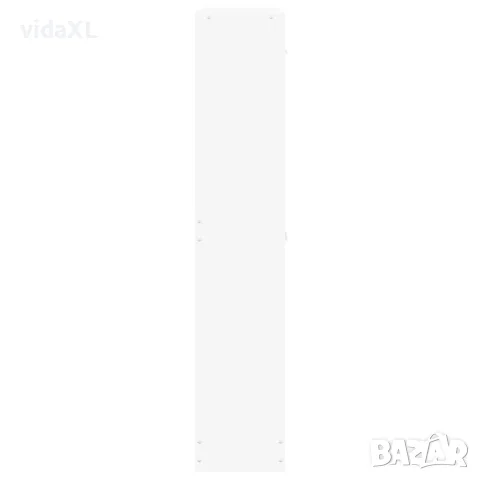 vidaXL Шкаф за обувки, бял, 59x17x81 см, инженерно дърво, снимка 5 - Шкафове - 56147100