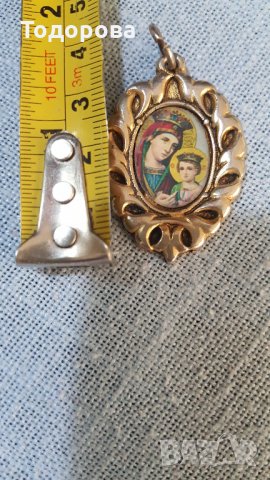 Малка иконка - висулка, снимка 3 - Антикварни и старинни предмети - 32071608