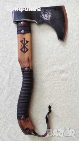 Персонализирана брадвичка "BERSERKER" с кутия - ръчна изработка, снимка 6 - Бойно оръжие - 47291881