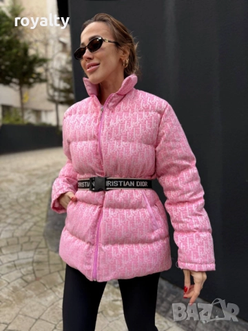 Christian Dior НА ЕДРО Розово Зимно Дамско Яке  , снимка 2 - Якета - 52824724
