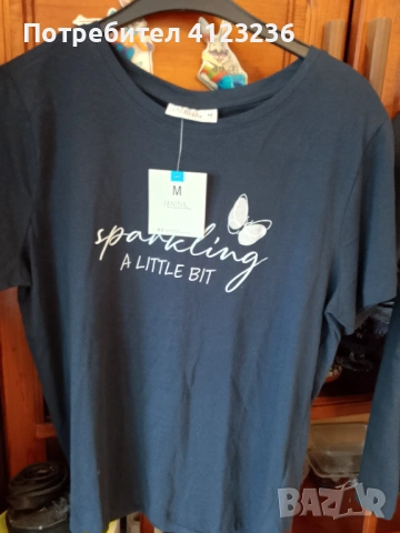 НОВИ Дамски блузки с етикети, снимка 2 - Тениски - 53969056