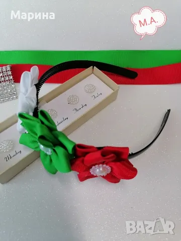 Диадема Трикольор, вариант 2, снимка 11 - Аксесоари за коса - 49211016