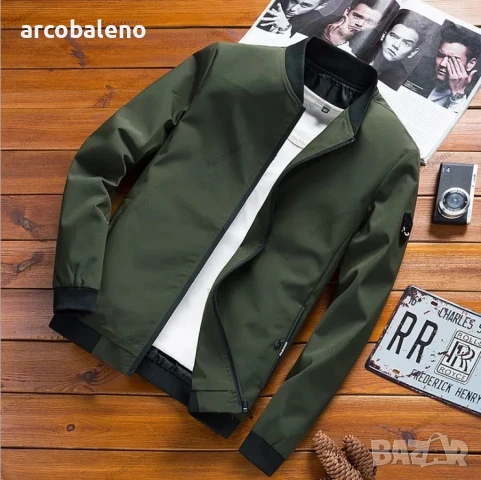 Мъжко ежедневно яке с цип в семпъл стил, 4цвята , снимка 8 - Якета - 51379403