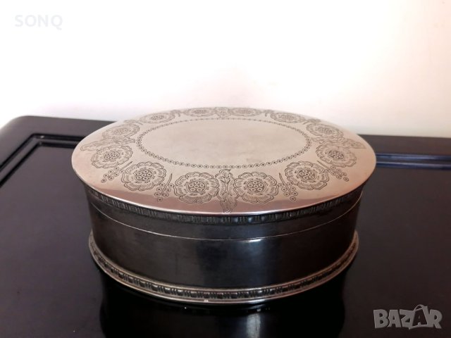 Прекрасна Стара Посребрена Кутия За Бижута