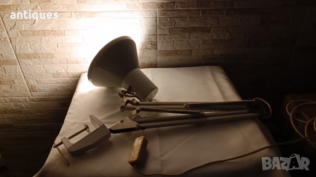 Индустриална сгъваема лампа - Българска - метална - №41, снимка 8 - Антикварни и старинни предмети - 42901530