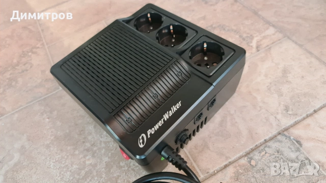 Стабилизатор на напрежение Power Walker AVR 1200, снимка 2 - Друга електроника - 54060039