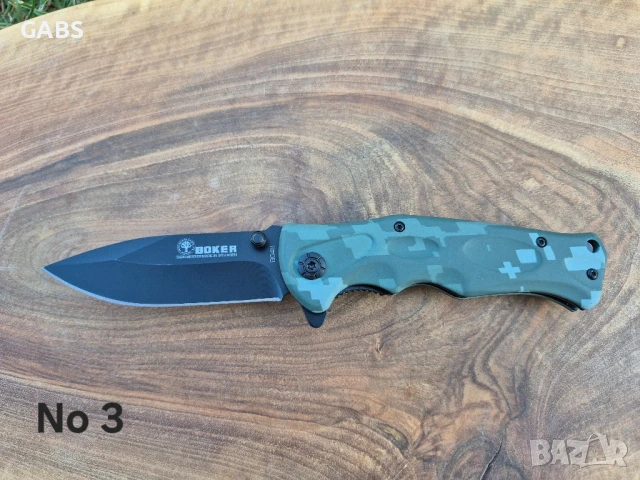 Джобен сгъваем нож BOKER 4 цвята, снимка 7 - Ножове - 49266702