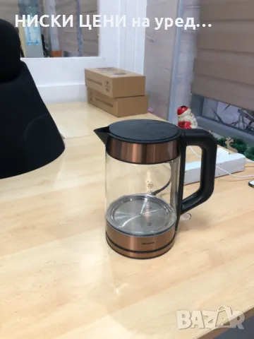 Стъклена електрическа кана за вода MEDION 3000W 1,7 L