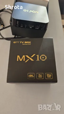 Смарт ТВ бокс OEM MX10 , 4 GB RAM 64 GB ROM HDMI 4K UHD