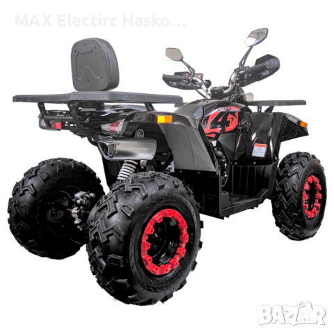 Бензиново ATV 200 кубика Shark Black & Red с LED дисплей, снимка 3 - Мотоциклети и мототехника - 44751784