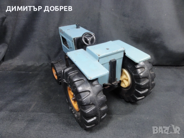 СТАРА РЕТРО СОЦ НРБ МЕТАЛНА ИГРАЧКА ТРАКТОР МИР РАЗГРАД, снимка 4 - Колекции - 52571062
