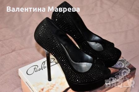 Официални обувки, на ток, с камъни в Дамски обувки на ток в гр. Сливен -  ID30861002 — Bazar.bg