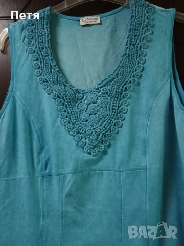 дънкова рокля Л- ХЛ размер , снимка 2 - Рокли - 50950017