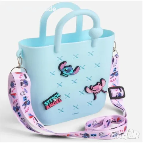 Детска светлосиня чантичка Mercado Trade, За момичета с дръжка, Stitch, снимка 2 - Кенгура и ранички - 56024676