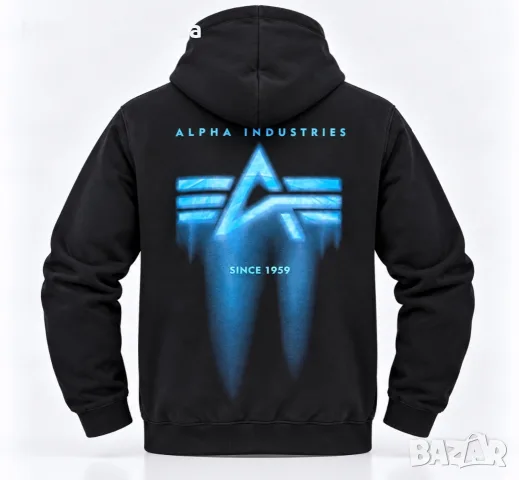 Мъжки суитшърт Alpha Industries Spray Print Hoodie, Размер M