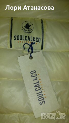Свежо есенно-зимно предложени- яке " SoulCal" в цвят шампанско,внос от Англия, снимка 5 - Якета - 30364028