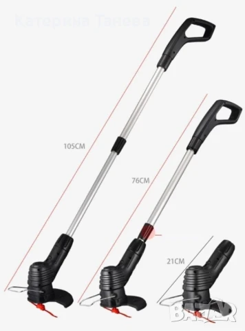 Акумулаторна ръчна градинска косачка за трева B i o n i c Trimmer, снимка 7 - Градинска техника - 48501320