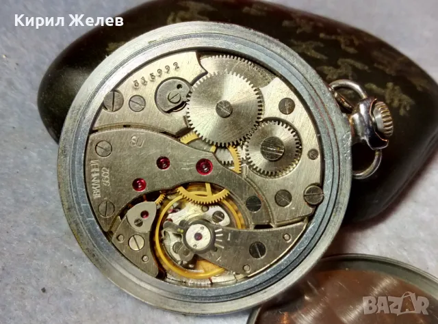 МОЛНИЯ 18 КАМНЕЙ СДЕЛАНО в СССР Стар КОЛЕКЦИОНЕРСКИ РУСКИ ДЖОБЕН ЧАСОВНИК МЪЛНИЯ ФУНКЦИОНИРАЩ 49661, снимка 6 - Антикварни и старинни предмети - 48609795