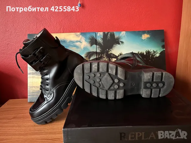 Дамски кубинки Replay, снимка 3 - Дамски боти - 47456362