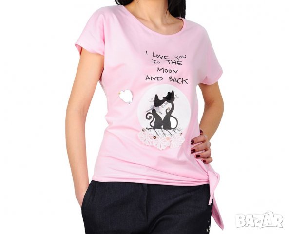 Блуза в розов цвят марка RVL, снимка 1 - Тениски - 38329090