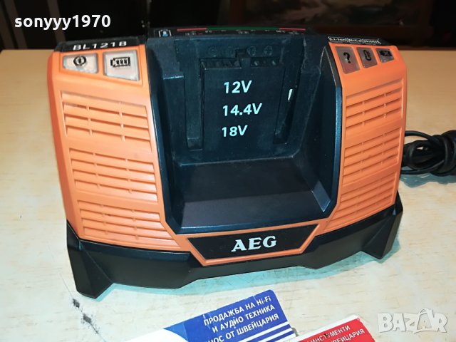 AEG 12-18v li-ion/nicd/nimh battery charger 1608210732, снимка 8 - Винтоверти - 33833809