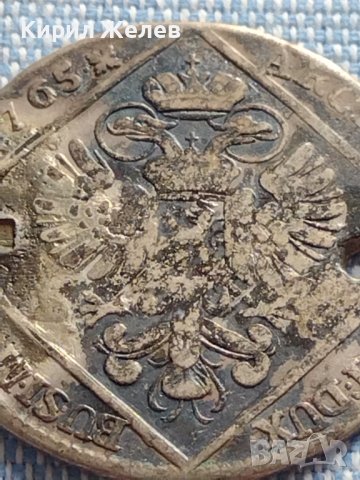 Сребърна монета 30 кройцера 1765г. Мария Терезия Прага Бохемия 26755, снимка 12 - Нумизматика и бонистика - 42887546