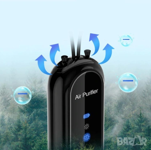 3D Персонален Йонизатор за Лична Защита от Вируси Бактерии Полени Персонален Пречиствател на Въздуха, снимка 12 - Други - 53273372