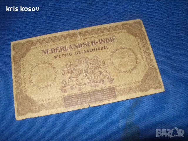  2,50 гулдена 1940 г Холандската Индия , снимка 2 - Нумизматика и бонистика - 48088254