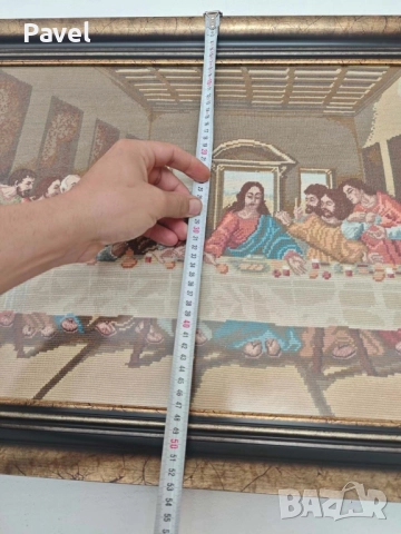 Гоблен Тайната вечеря”, Леонардо да Винчи, снимка 2 - Гоблени - 51633684