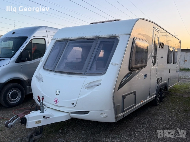 КАРАВАНА STERLING ELIT-КРАЛСКА СПАЛНЯ/ФОРСЕЛТ-3м дълбок/ALDE/ДУШ КАБИНА/ГОЛЯМ ХЛАДИЛНИК/КАТО НОВА