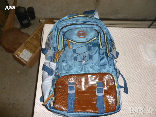 продавам кожена туристическа раница, снимка 10 - Раници - 49026887