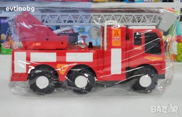 Детска голяма пожарна кола с вишка, снимка 5 - Коли, камиони, мотори, писти - 53921258