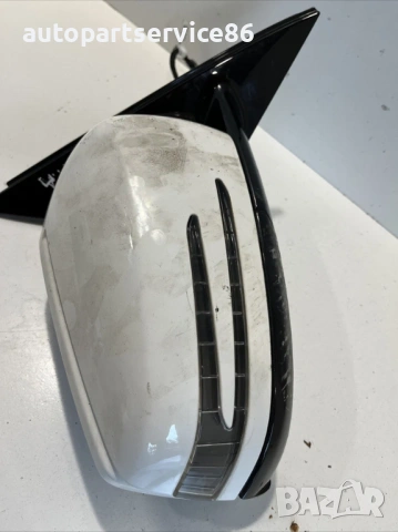 Странично огледало предно дясно Уайт за Mercedes W212 2.2 CDI (2012), снимка 3 - Части - 54111946