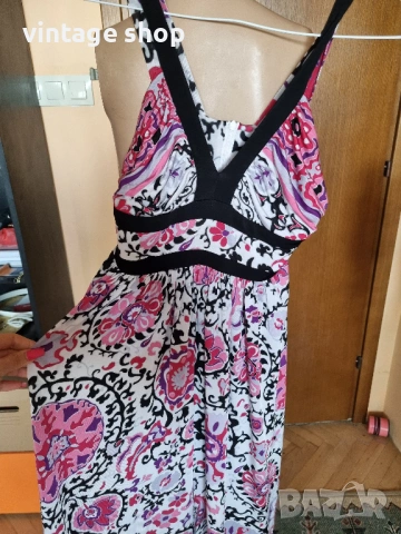 Пъстра дълга рокля Marella, размер S, снимка 9 - Рокли - 54196451