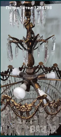 Бароков кристален полилей , снимка 4 - Полилеи - 47277522
