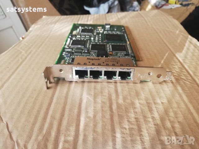 HP 4-Port 100BASE-TX LAN Adapter H0554E-000-B02 PCI-X, снимка 2 - Мрежови адаптери - 34077005