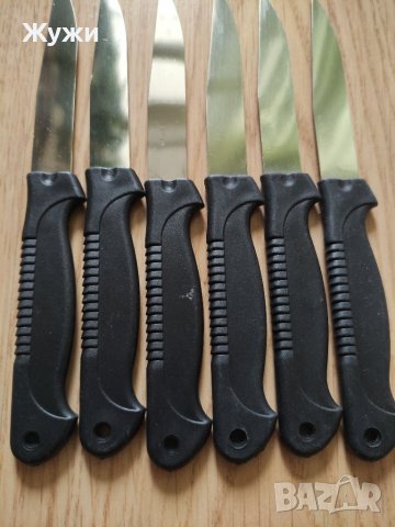 Нов комплект шест броя ножове, снимка 2 - Прибори за хранене, готвене и сервиране - 39487524