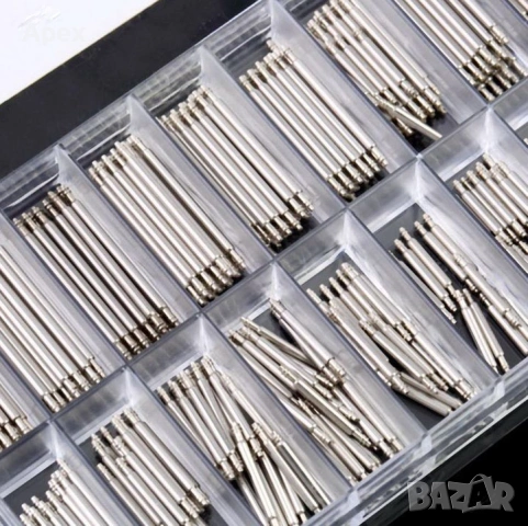 Патенти Пинове за Часовници. Стоманен Патент Пин Ос Щифт Шплент Оси за Верижки и Каишки на Часовници, снимка 6 - Други - 54011362