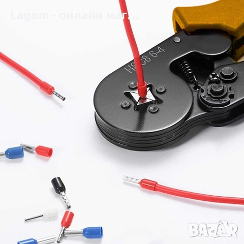 Клещи за кримпване на втулкови накрайници 0,25 до 10 mm Bigstrene 22717, снимка 7 - Клещи - 52561840